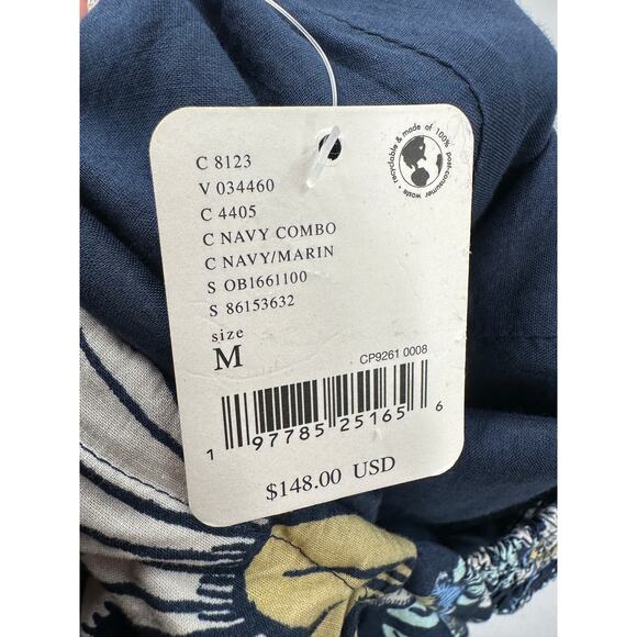 FREE PEOPLE NWT Bali Albright Jumpsuit in Navy Combo // M - Picture 14 of 16